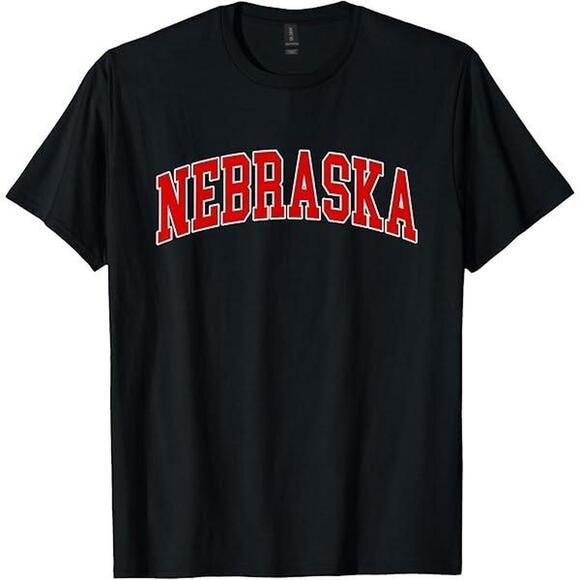 Other - Black And Red Nebraska Cornhuskers Graphic Tee